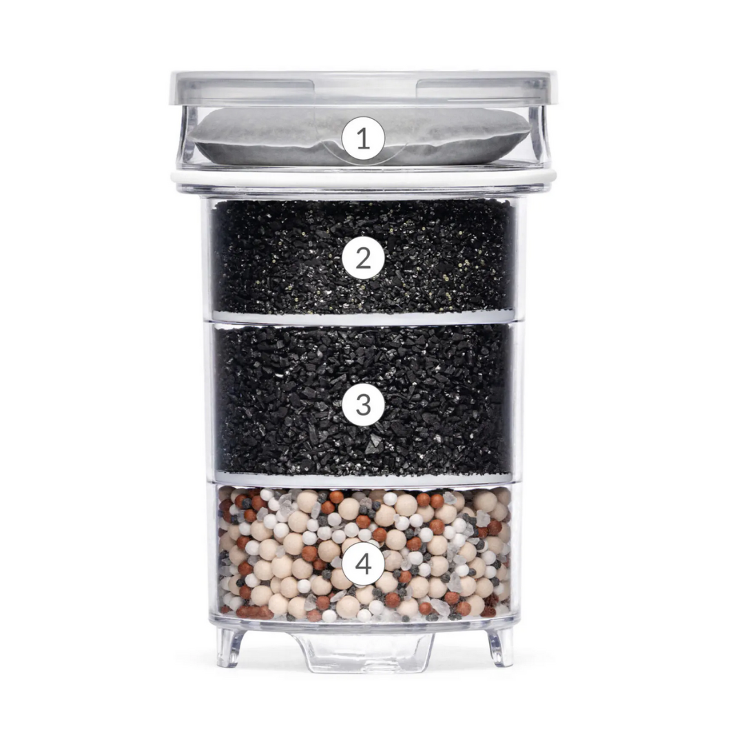 Vandfilterkande ENYA 1,4L – Glas & Bambusdesign