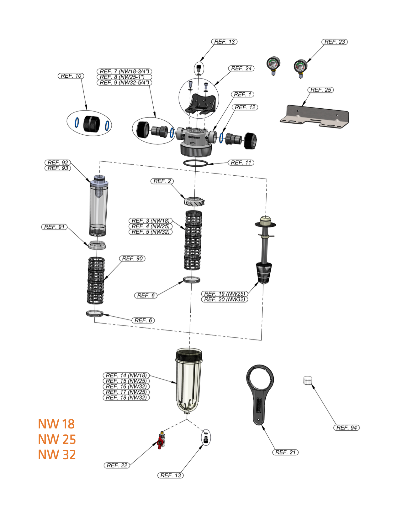 O-RING NW25 + 32 / SL160 + 240