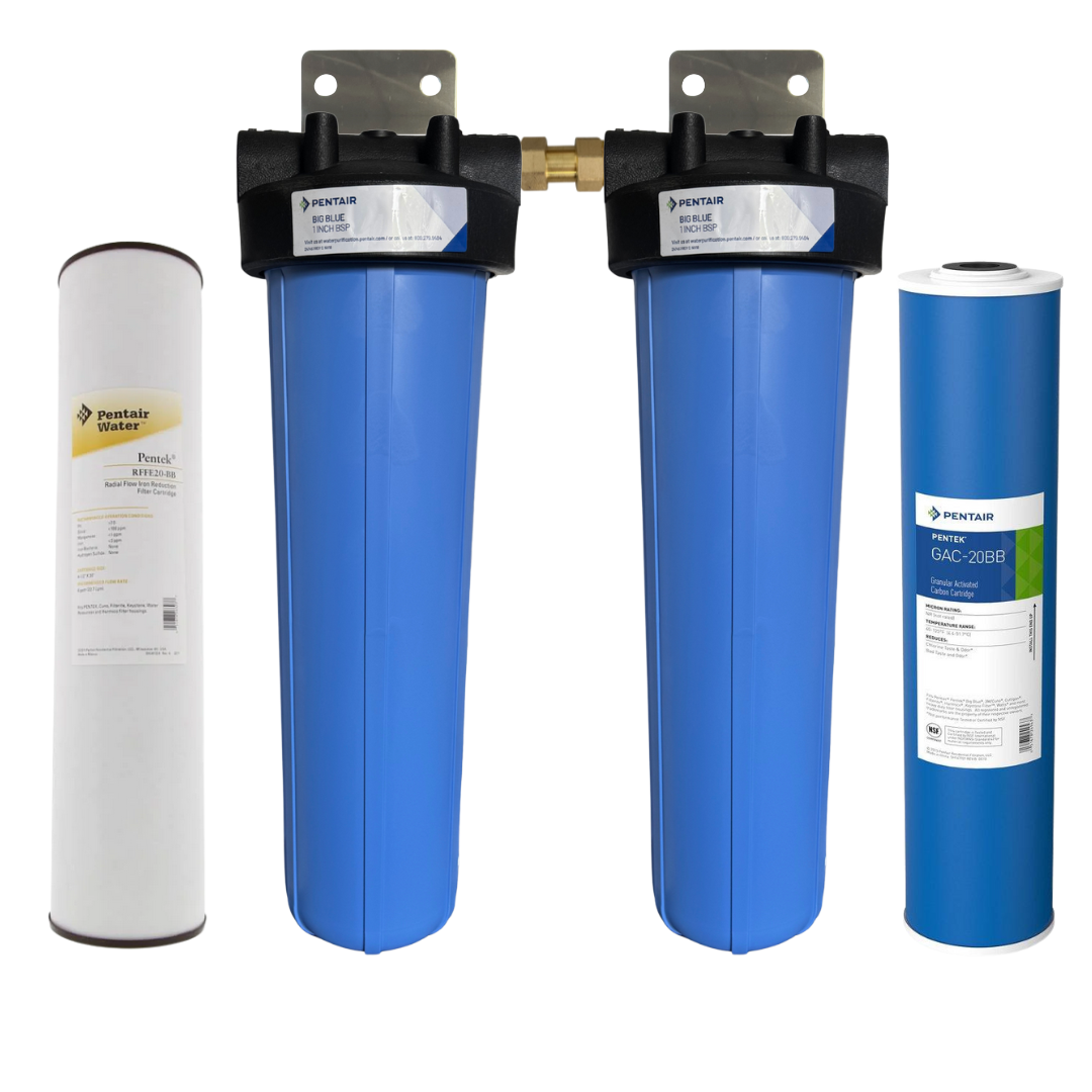 Vandfilter 20" Duo mod jern og humus