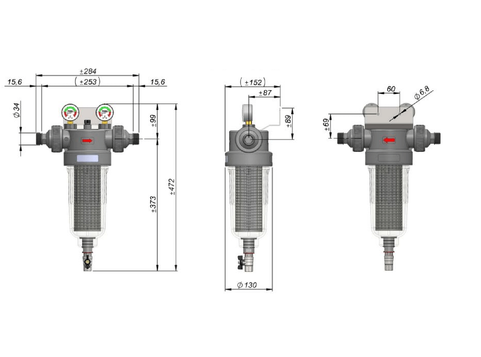 Vattenfilter NW280 | Partikelfilter för Storhushåll, Lantbruk & Företag - Vattenfilterhuset