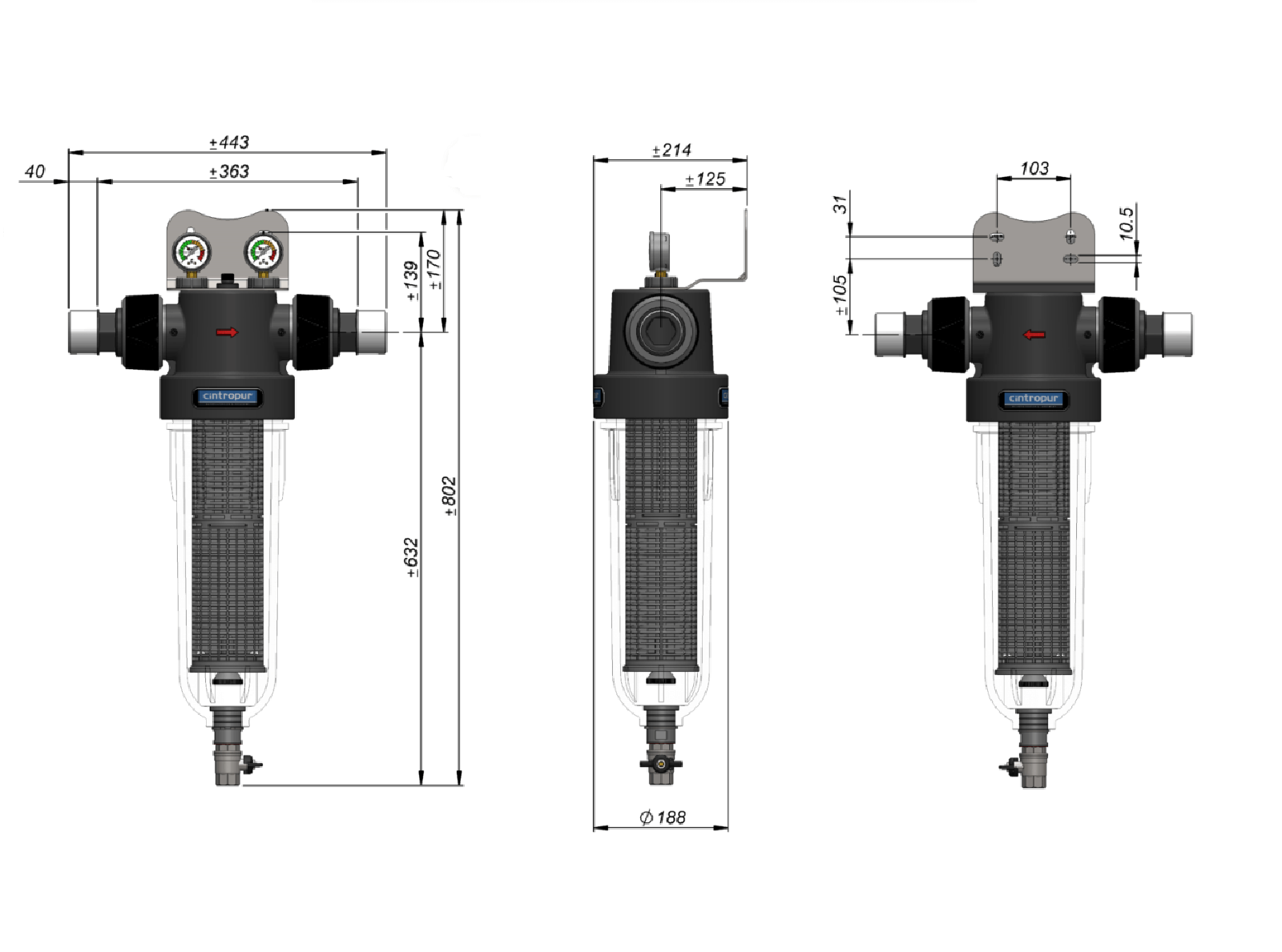 Vattenfilter NW500 | Partikelfiltrering för Industri & Stora Flöden - Vattenfilterhuset