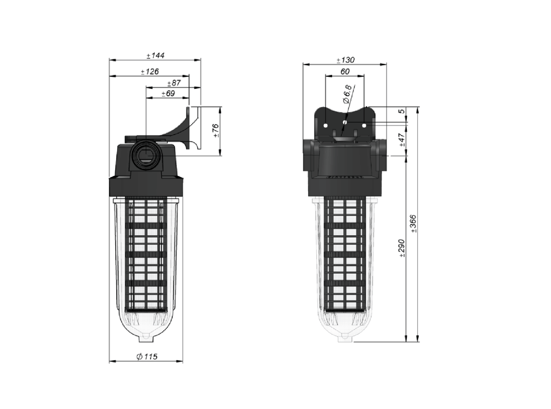 Vattenfilter egen brunn SL240 Partikelfiltrering Cintropur - Vattenfilterhuset