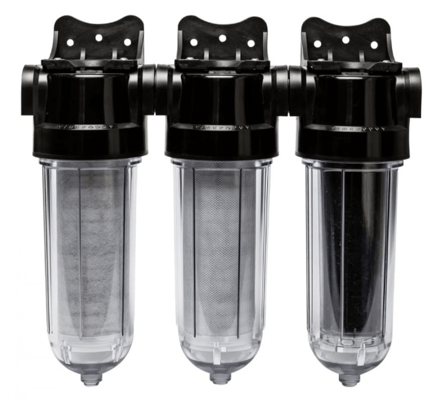 Vattenfilter egen brunn SL240 Trio - Dubbel Partikel + Kol - filtrering Cintropur - Vattenfilterhuset