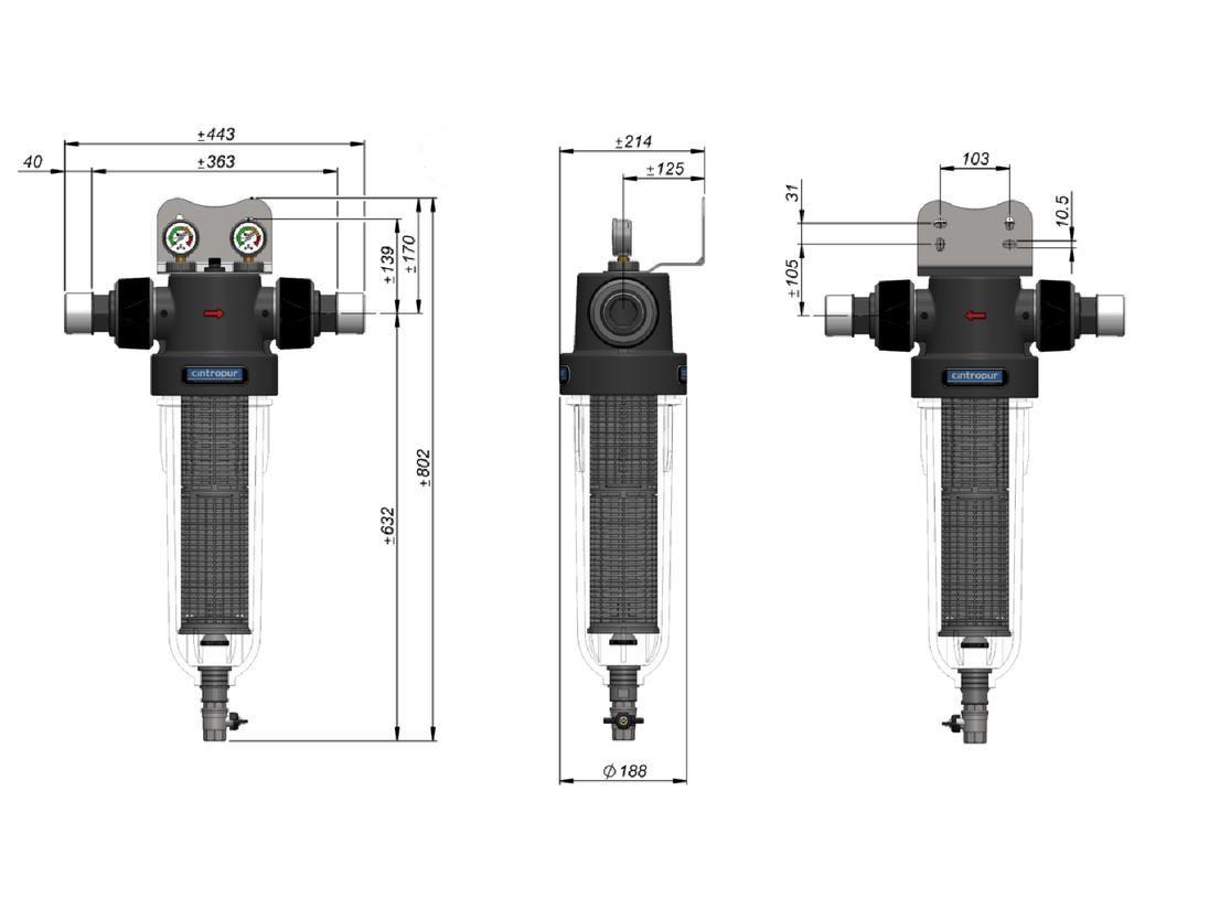 Vattenfilter NW500 | Partikelfiltrering för Industri & Stora Flöden - Vattenfilterhuset